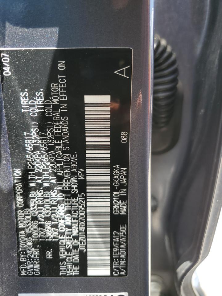 JTEZU14RX70095215 2007 Toyota 4Runner Sr5