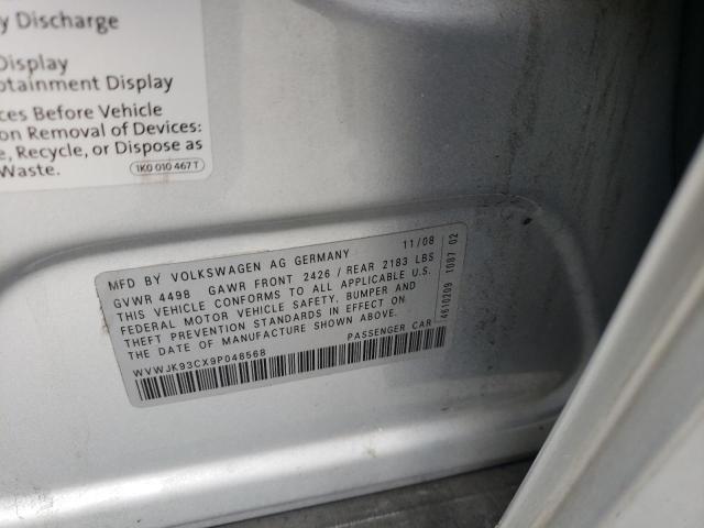 2009 Volkswagen Passat Turbo VIN: WVWJK93CX9P048568 Lot: 59667454