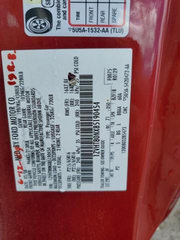 2008 Ford Mustang VIN: 1ZVHT80NX85190454 Lot: 58316504