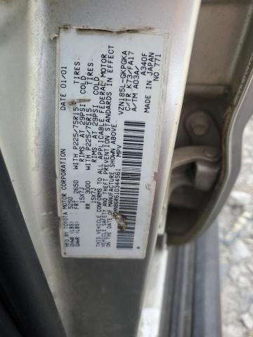 2001 Toyota 4Runner Sr5 VIN: JT3HN86R610344561 Lot: 58029964