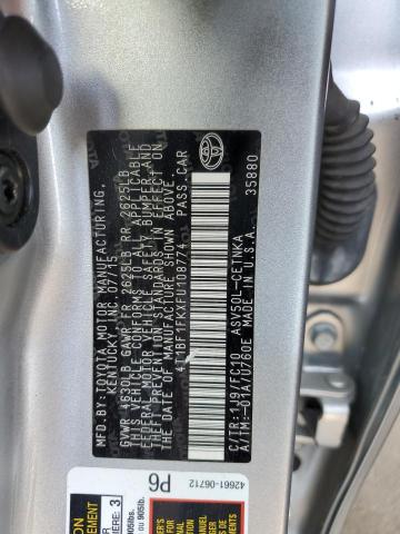 VIN 4T1BF1FKXFU108774 2015 Toyota Camry, LE no.12