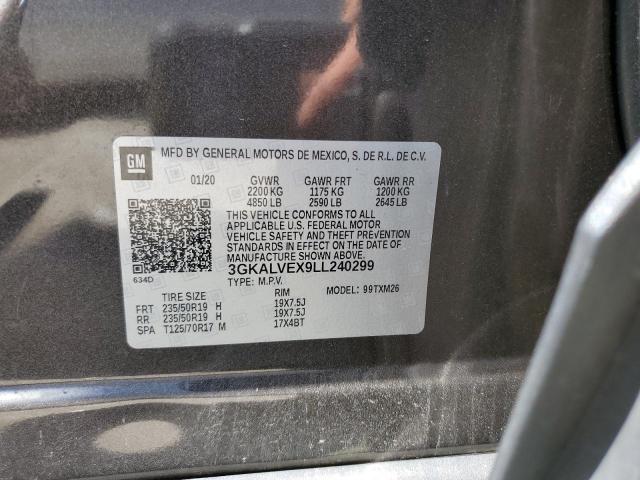 2020 GMC Terrain Slt VIN: 3GKALVEX9LL240299 Lot: 59228804