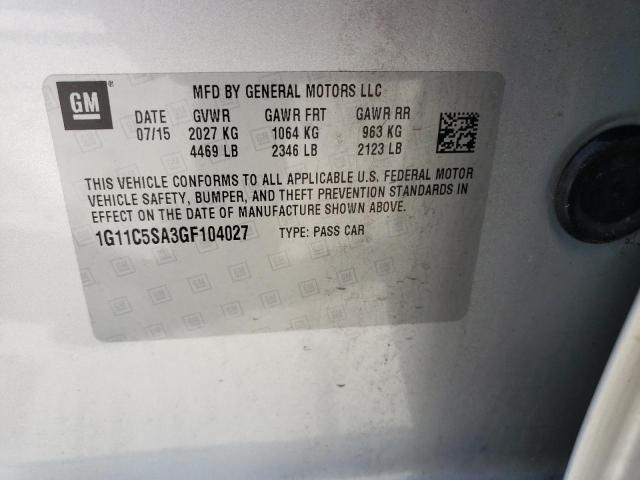 1G11C5SA3GF104027 2016 CHEVROLET MALIBU - Image 12