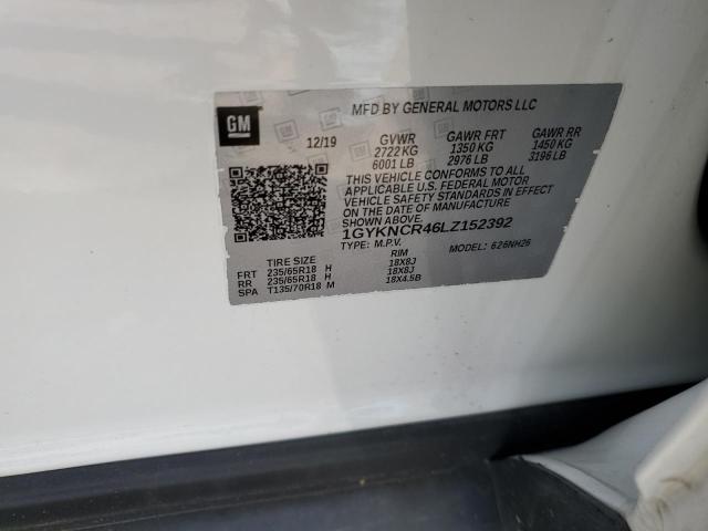 2020 Cadillac Xt5 Premium Luxury VIN: 1GYKNCR46LZ152392 Lot: 57551434