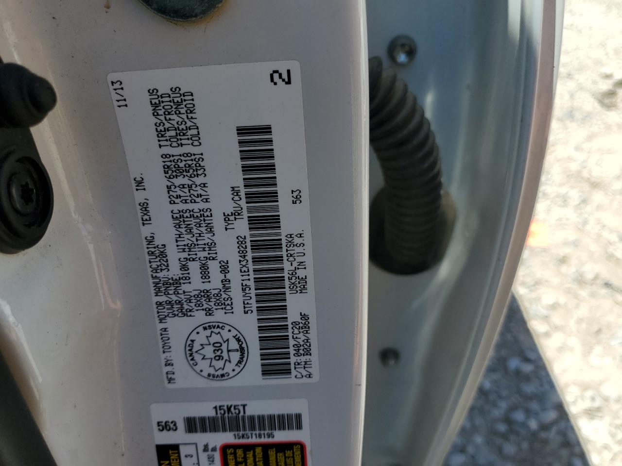 5TFUY5F11EX348282 2014 Toyota Tundra Double Cab Sr/Sr5