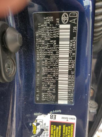 2011 Toyota Corolla Base VIN: 2T1BU4EE5BC689731 Lot: 57539614