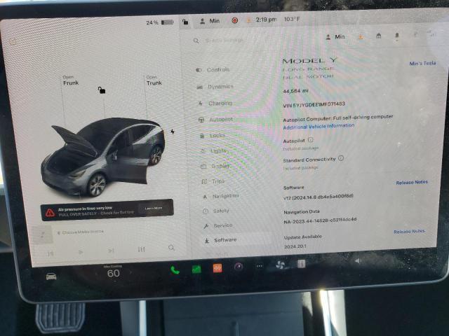 VIN 5YJYGDEE1MF071483 2021 Tesla MODEL Y no.9