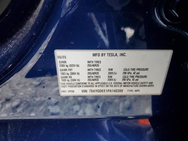 2023 TESLA MODEL Y - 7SAYGDEE1PA140399