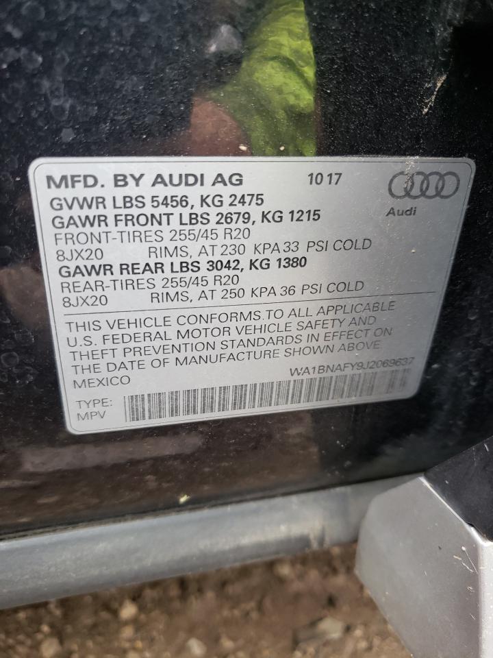 WA1BNAFY9J2069637 2018 Audi Q5 Premium Plus