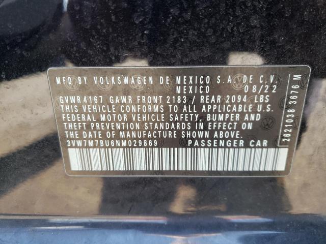 2022 VOLKSWAGEN JETTA SE - 3VW7M7BU6NM029869