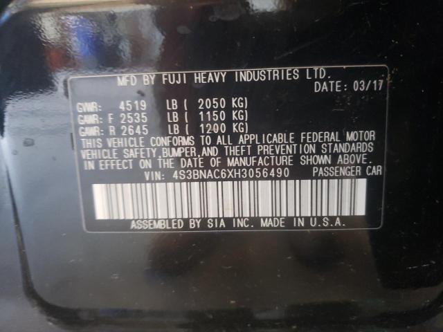 2017 Subaru Legacy 2.5I Premium VIN: 4S3BNAC6XH3056490 Lot: 59305654