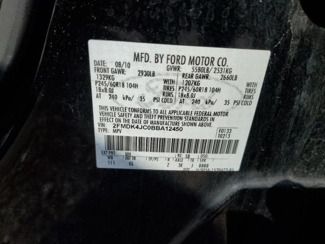 2011 Ford Edge Sel VIN: 2FMDK4JC0BBA12450 Lot: 59115204