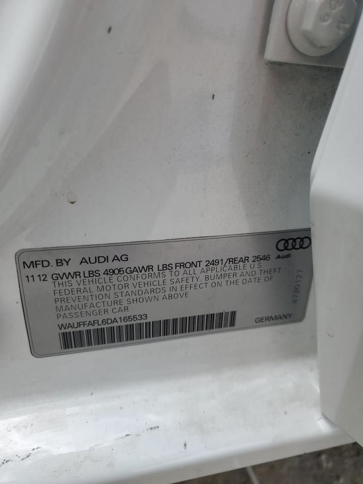 WAUFFAFL6DA165533 2013 Audi A4 Premium Plus