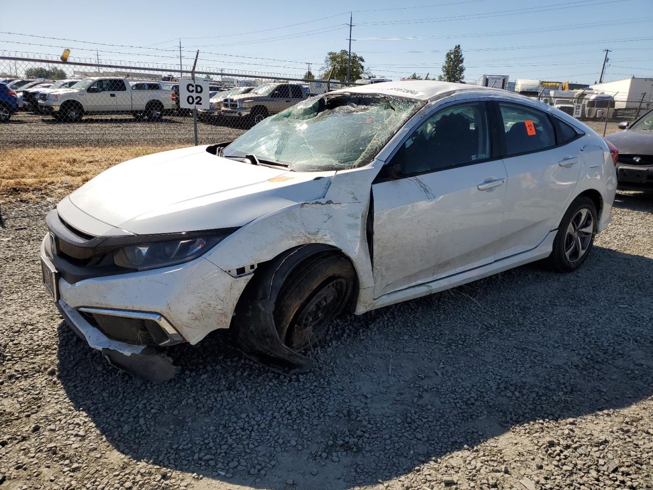 Lot #2986371210 2020 HONDA CIVIC LX