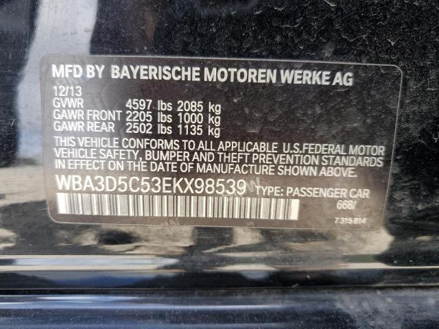 2014 BMW 328 D xDrive VIN: WBA3D5C53EKX98539 Lot: 57718664