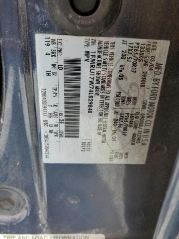 2004 Ford Expedition Eddie Bauer VIN: 1FMRU17W74LB29848 Lot: 60291124