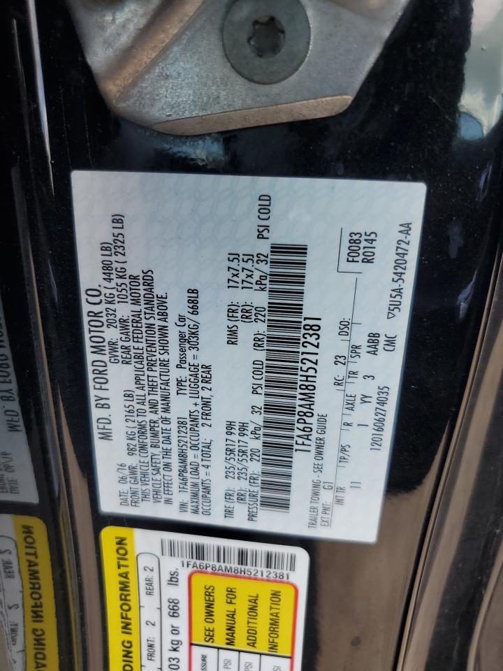 1FA6P8AM8H5212381 2017 Ford Mustang