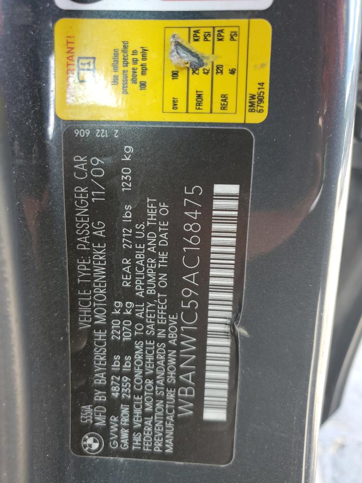 WBANW1C59AC168475 2010 BMW 535 I