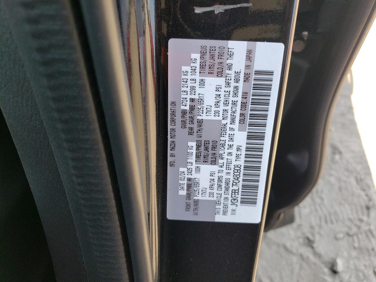 JM3KFBBL7R0480908 2024 Mazda Cx-5 Select