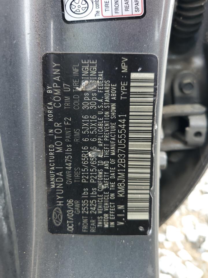 KM8JM12B37U555441 2007 Hyundai Tucson Gls