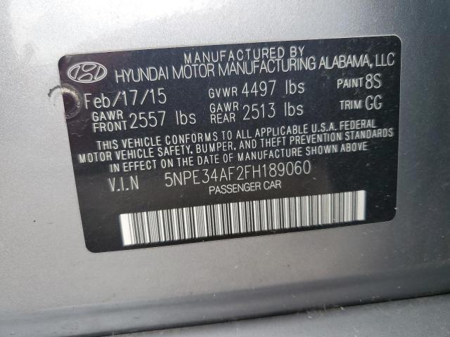 2015 Hyundai Sonata Sport VIN: 5NPE34AF2FH189060 Lot: 57354304