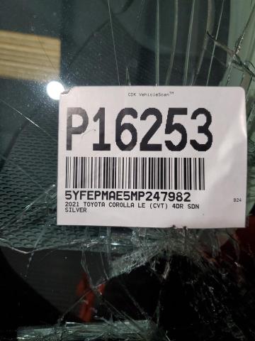 2021 TOYOTA COROLLA LE - 5YFEPMAE5MP247982