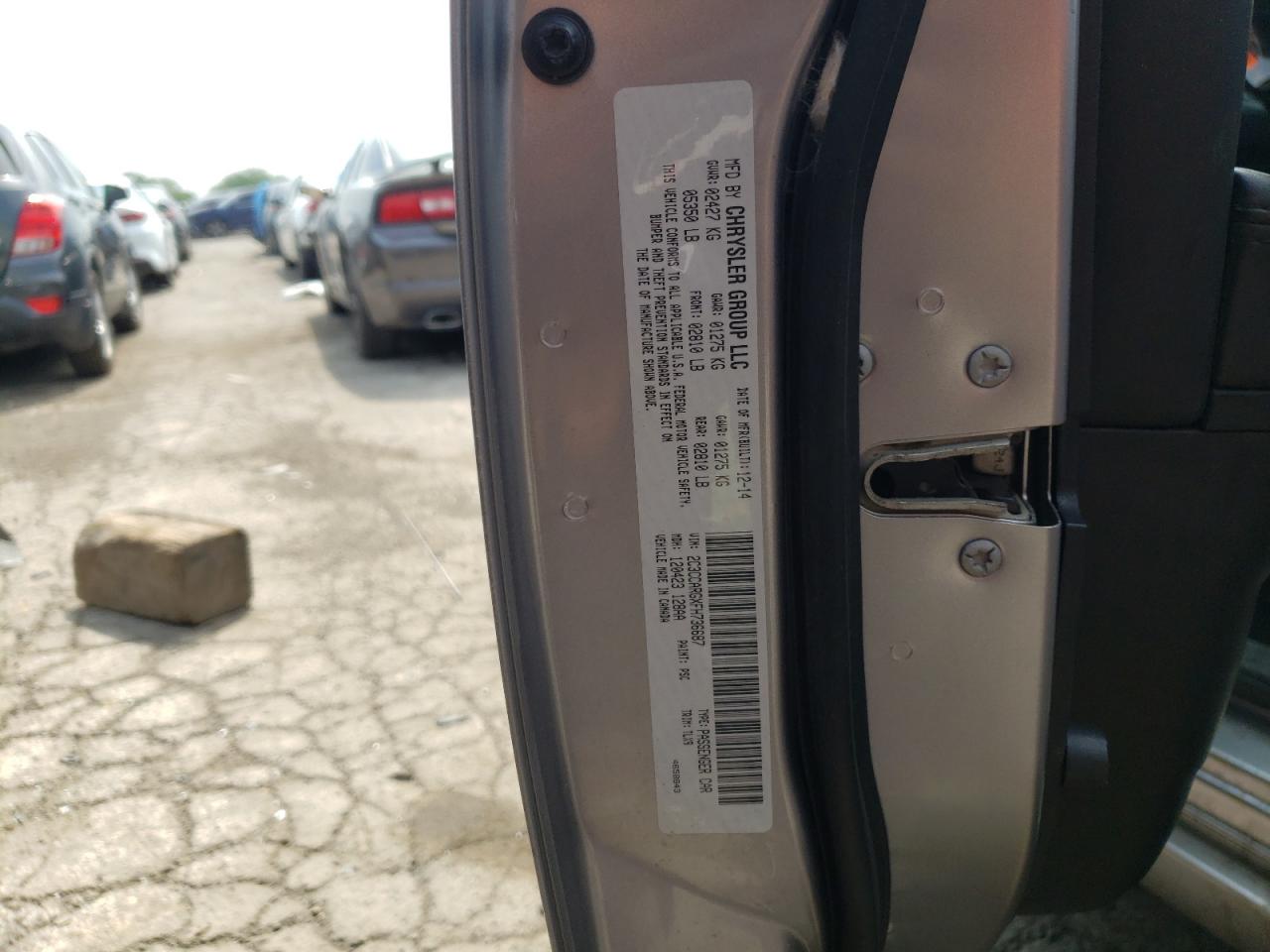 2C3CCARGXFH736687 2015 Chrysler 300 Limited