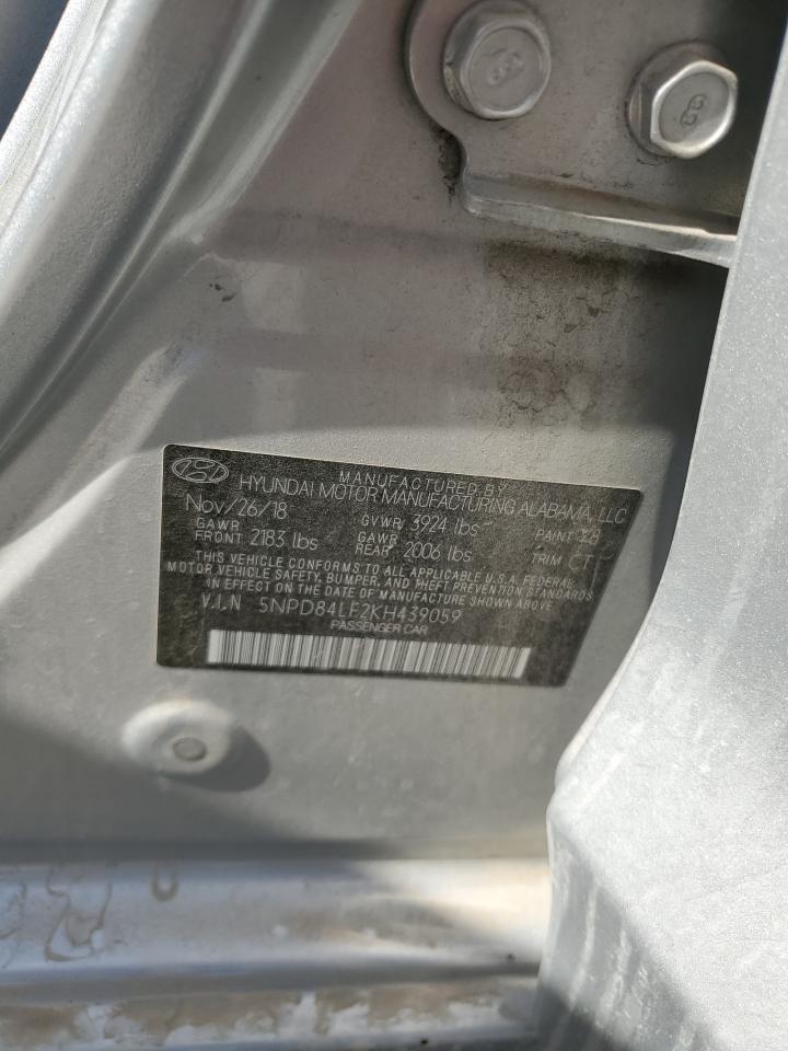 5NPD84LF2KH439059 2019 Hyundai Elantra Sel