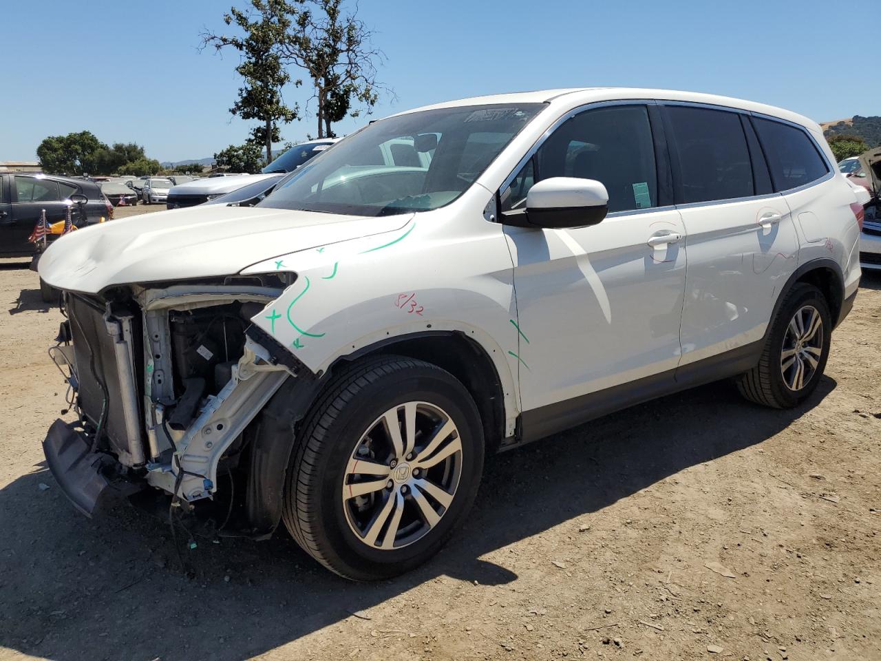 2017 Honda Pilot Exl vin: 5FNYF6H66HB104101