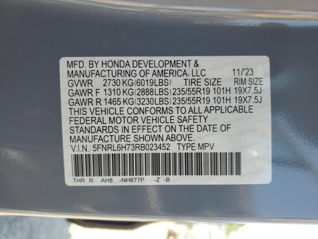 5FNRL6H73RB023452 2024 HONDA ODYSSEY - Image 13