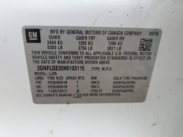 2GNFLGE35H6103115 2017 CHEVROLET EQUINOX - Image 13