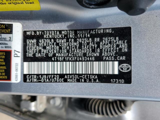 VIN 4T1BF1FKXFU493446 2015 Toyota Camry, LE no.12