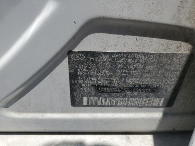 2013 Hyundai Sonata Se VIN: 5NPEC4AC5DH668009 Lot: 58216994