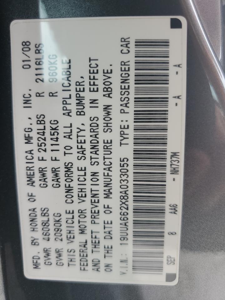 19UUA662X8A033055 2008 Acura Tl