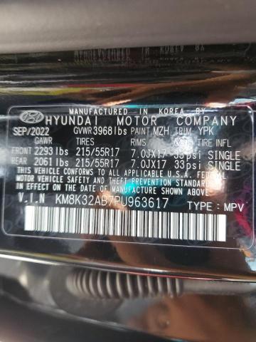 2023 Hyundai Kona Sel VIN: KM8K32AB7PU963617 Lot: 59483394