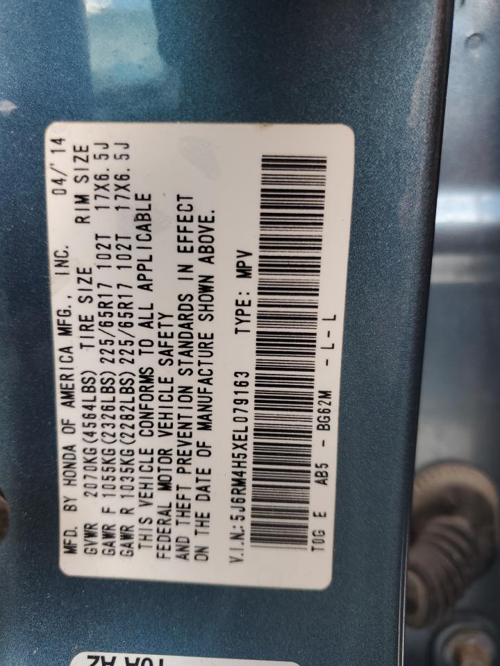 5J6RM4H5XEL079163 2014 Honda Cr-V Ex