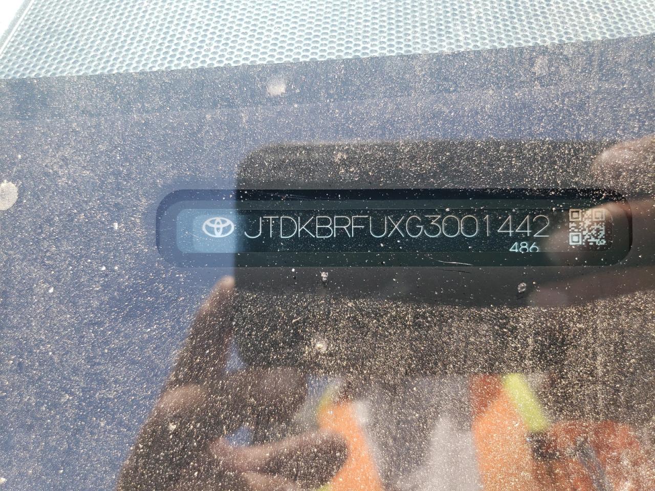 JTDKBRFUXG3001442 2016 Toyota Prius