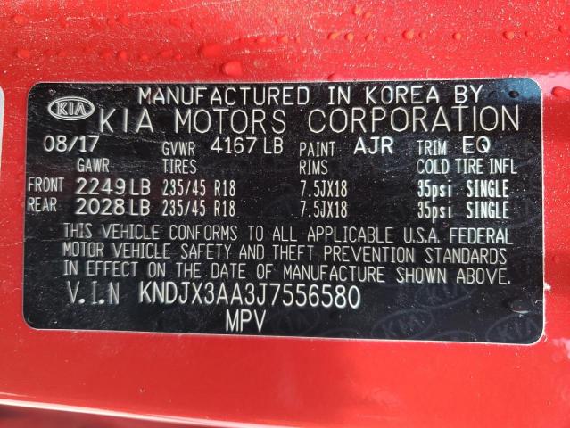 2018 Kia Soul ! VIN: KNDJX3AA3J7556580 Lot: 59294294
