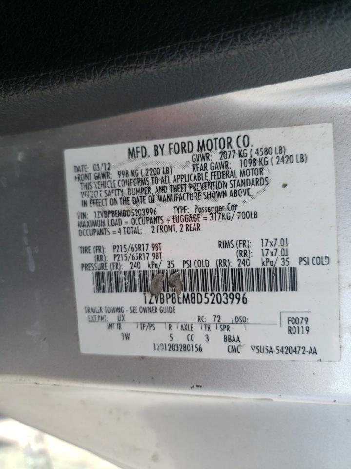 1ZVBP8EM8D5203996 2013 Ford Mustang