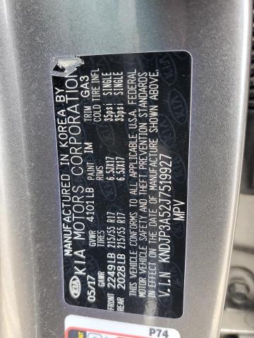 2018 Kia Soul + VIN: KNDJP3A52J7519927 Lot: 60023364