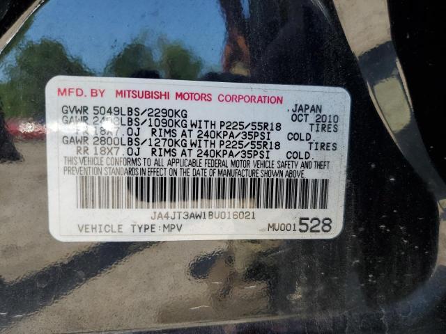 2011 Mitsubishi Outlander Se VIN: JA4JT3AW1BU016021 Lot: 60001344