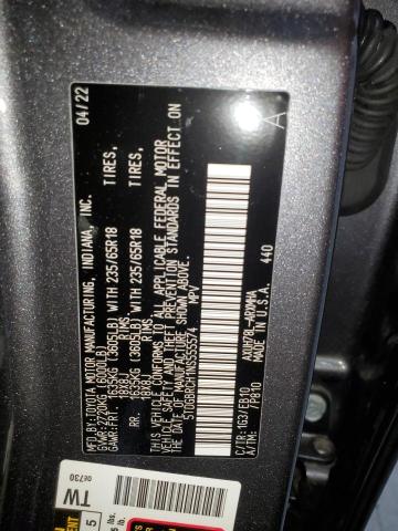 2022 Toyota Highlander Hybrid Xle VIN: 5TDGBRCH1NS555574 Lot: 61165114