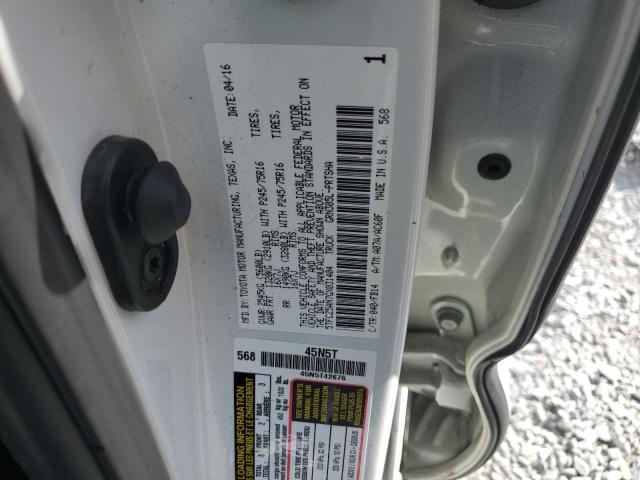 2016 TOYOTA TACOMA 5TFCZ5AN7GX031404