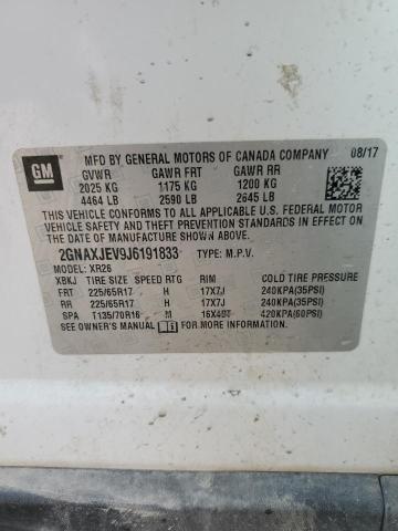 2018 CHEVROLET EQUINOX LT - 2GNAXJEV9J6191833