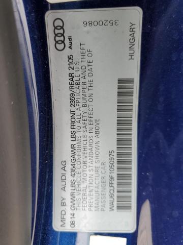 2015 Audi A3 Premium VIN: WAU6CLFF9F1050975 Lot: 59142184