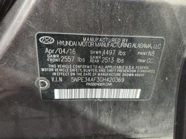 2016 Hyundai Sonata Sport VIN: 5NPE34AF3GH420369 Lot: 57051644