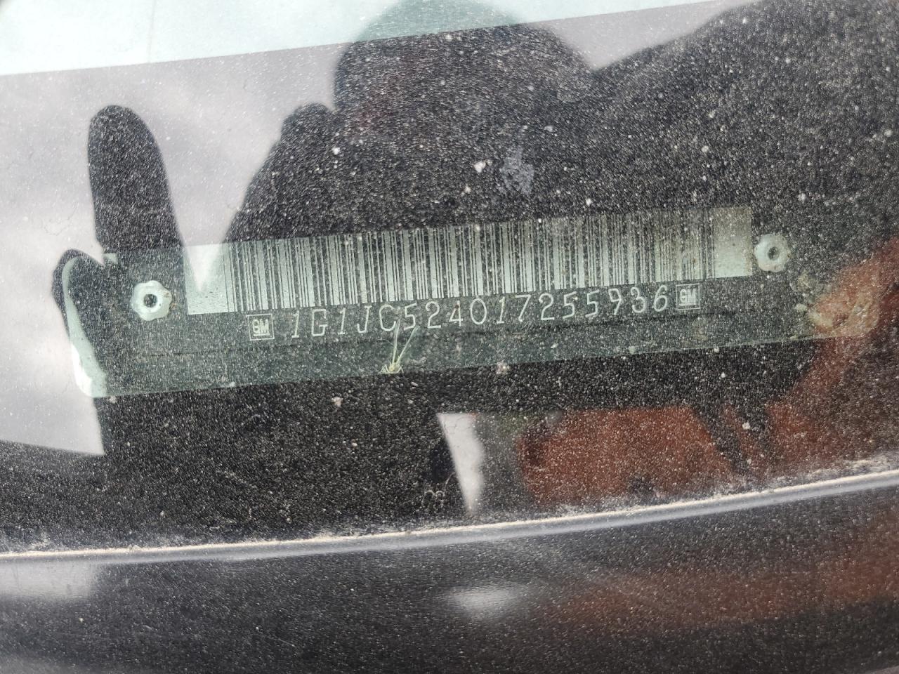 1G1JC524017255936 2001 Chevrolet Cavalier Base