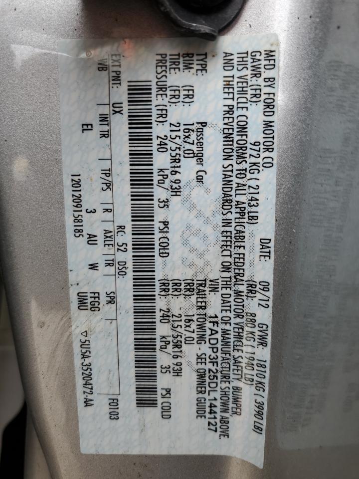 1FADP3F25DL144127 2013 Ford Focus Se