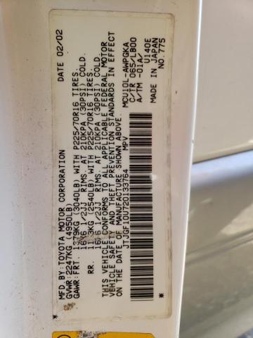 2002 Lexus Rx 300 VIN: JTJGF10U720133764 Lot: 57359734