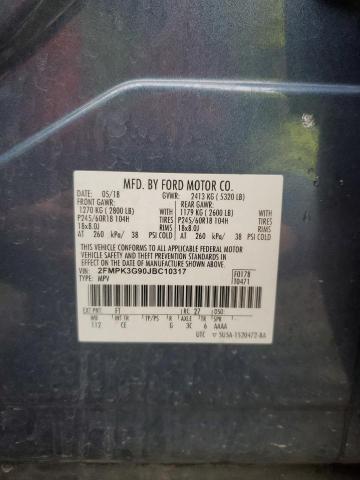 2018 Ford Edge Se VIN: 2FMPK3G90JBC10317 Lot: 60464204